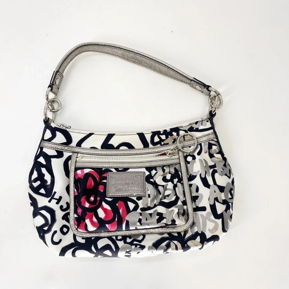 Coach Limited Edition Out of Print Vintage Poppy Graffiti Groovy Hand Bag - Picture 1 of 13